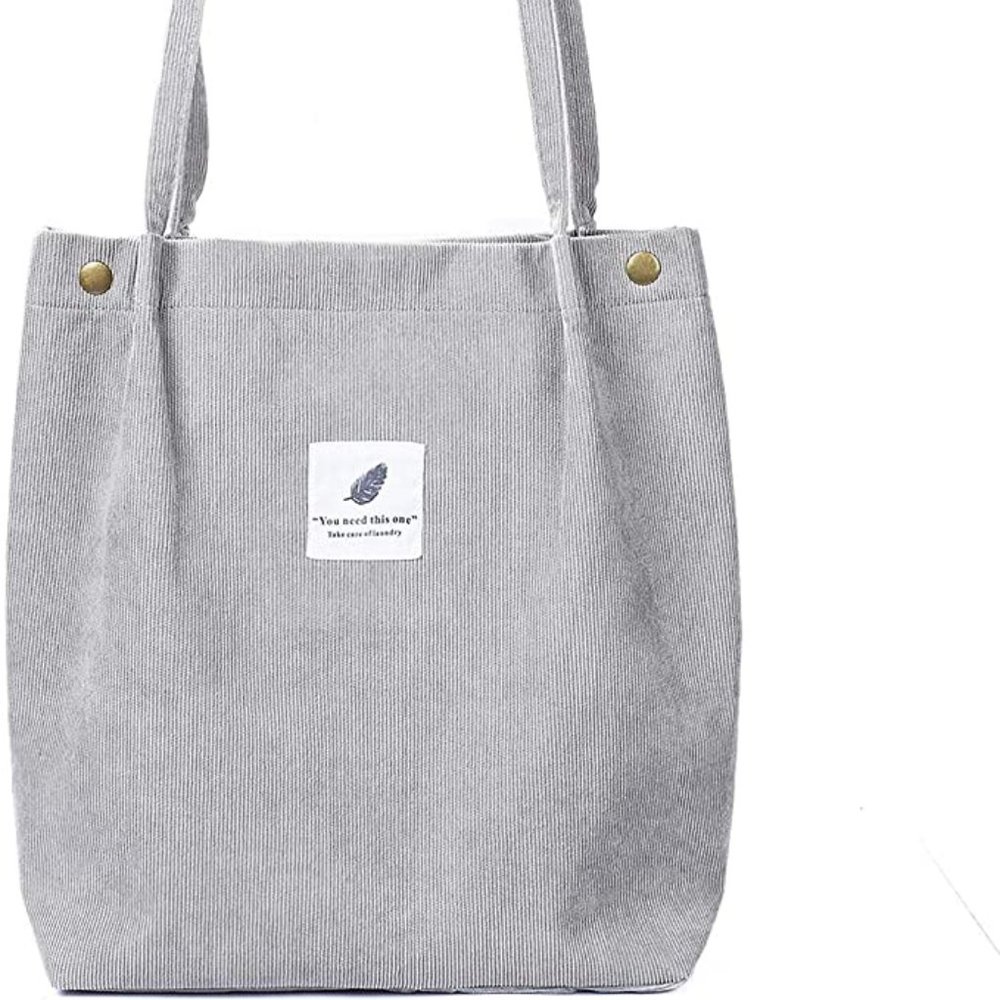 Corduroy Totes Bag - WantGor Women's Shoulder Handbags Big Capacity Shopping Bag